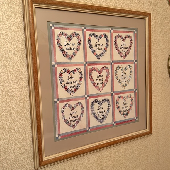 Vintage Home Interior “love is …” picture and sconces - Picture 4 of 4